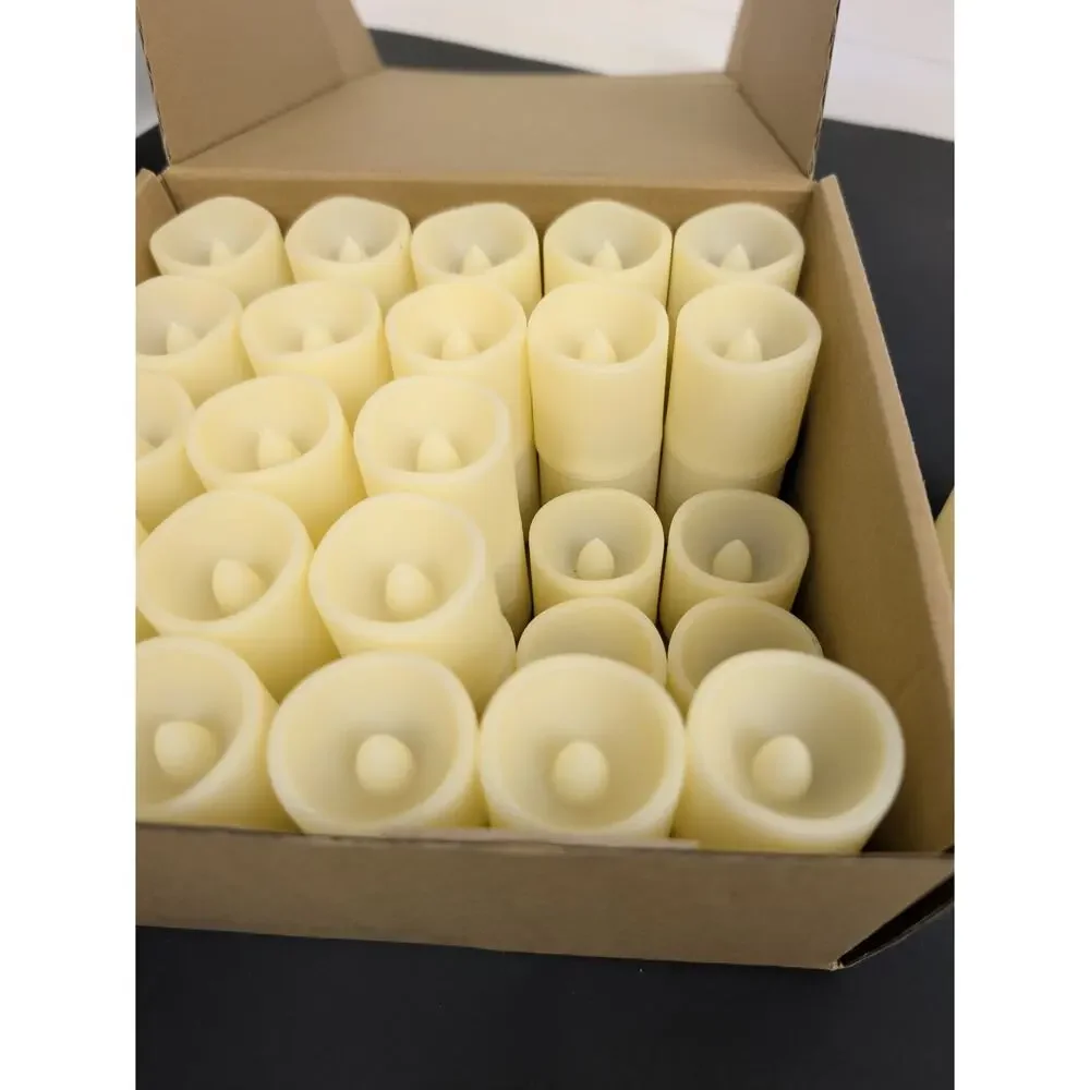 Tea Light Battery Operated Candles Box of 50 Wedding Party Festive Romantic